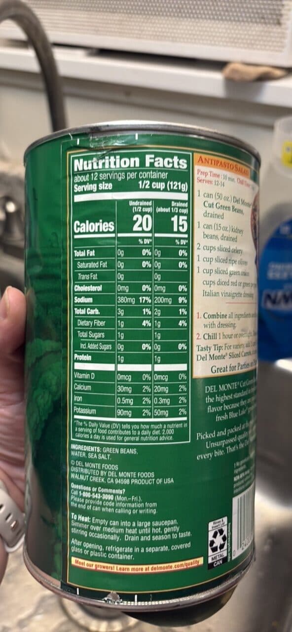 Del Monte Cut Green Beans packshot