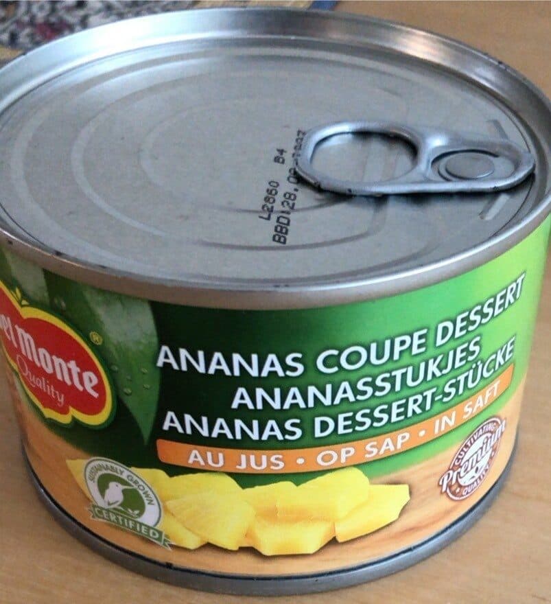 Del Monte Ananas, Dessert-Stücke packshot