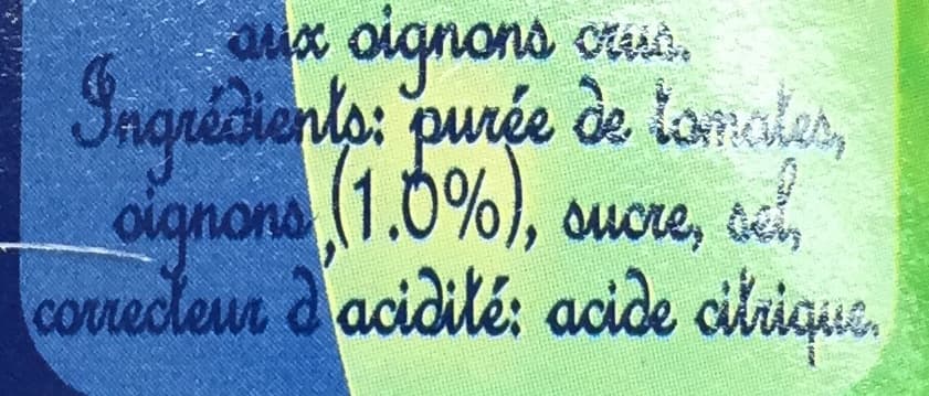 Del Monte Purée Tradition aux oignons crus packshot