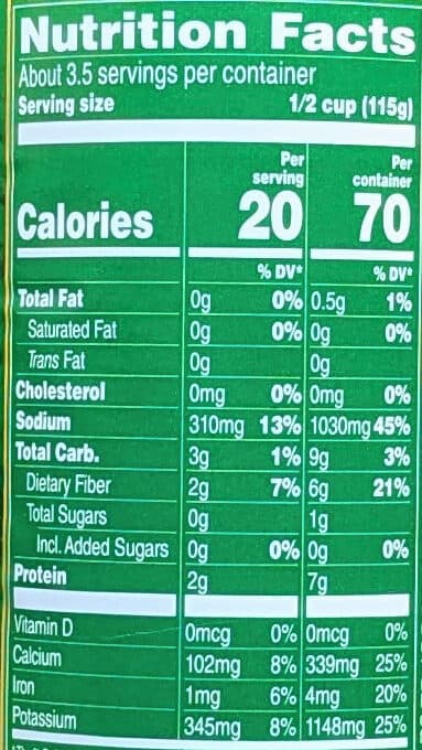 Del Monte Fresh cut leaf spinach packshot