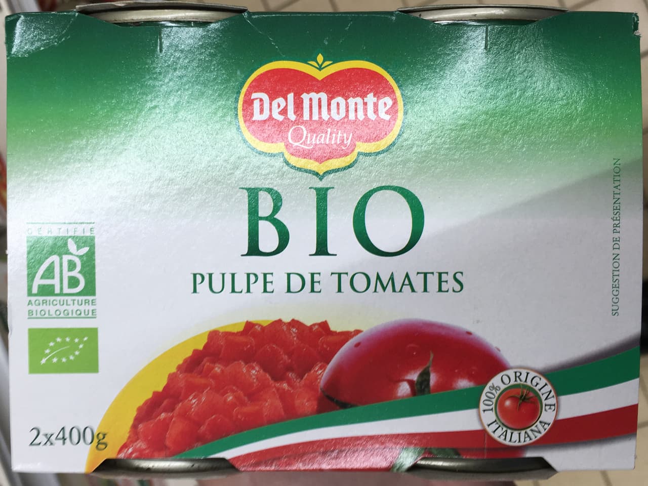 Del Monte Pulpe de tomates bio packshot