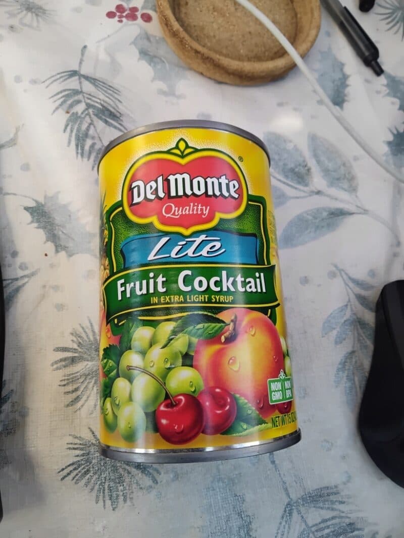 Del Monte Foods. Fruit Cocktail In Extra Light Syrup packshot