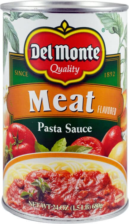 Del Monte Pasta Sauce, Meat packshot