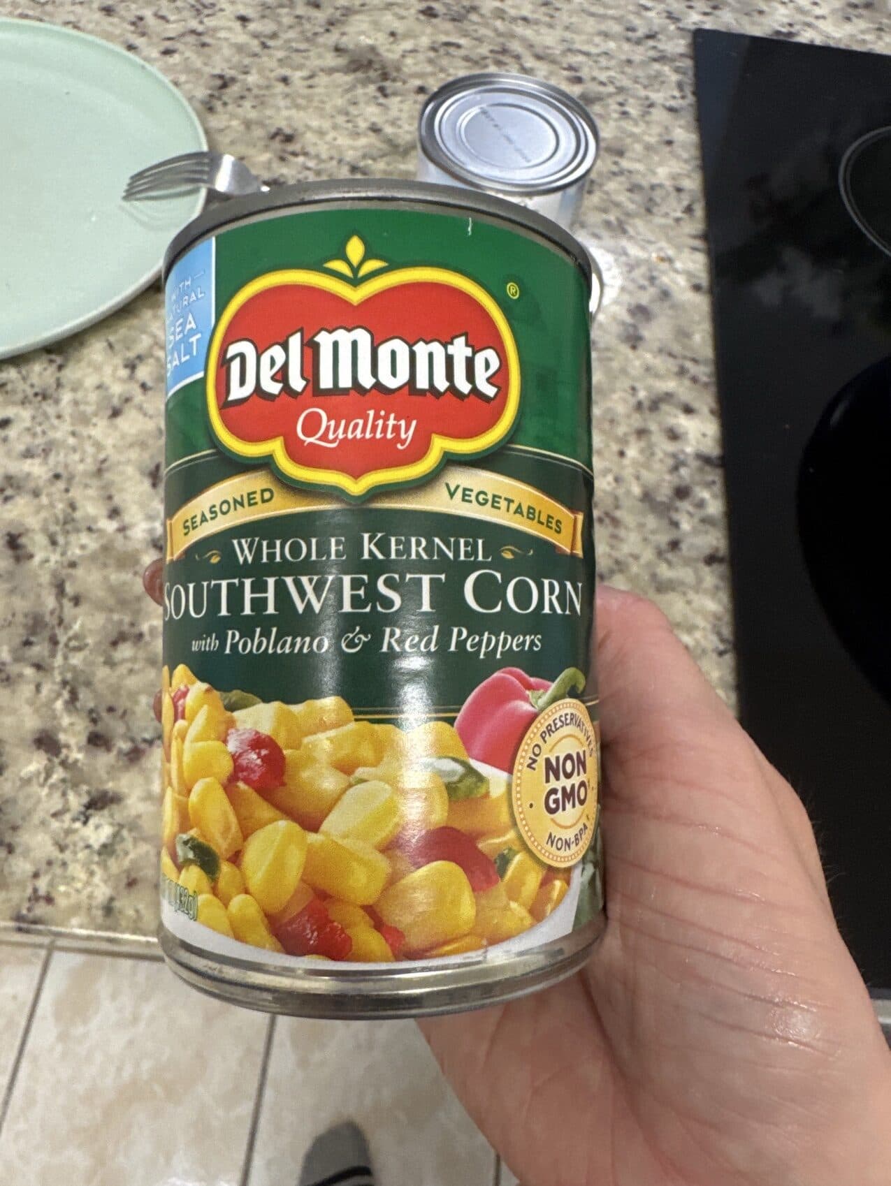 Del Monte Whole Kernel Southwest Style Corn with Poblano & Red Peppers packshot