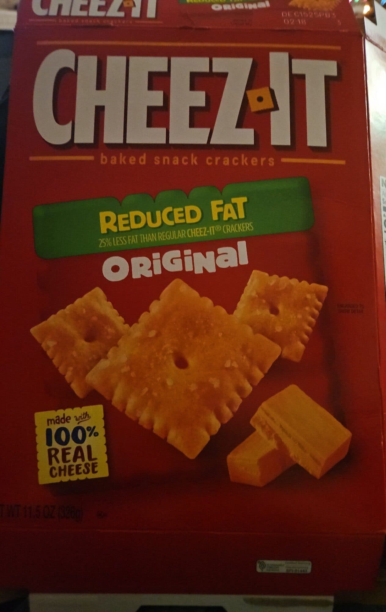 Cheez-It Reduced Fat Original packshot