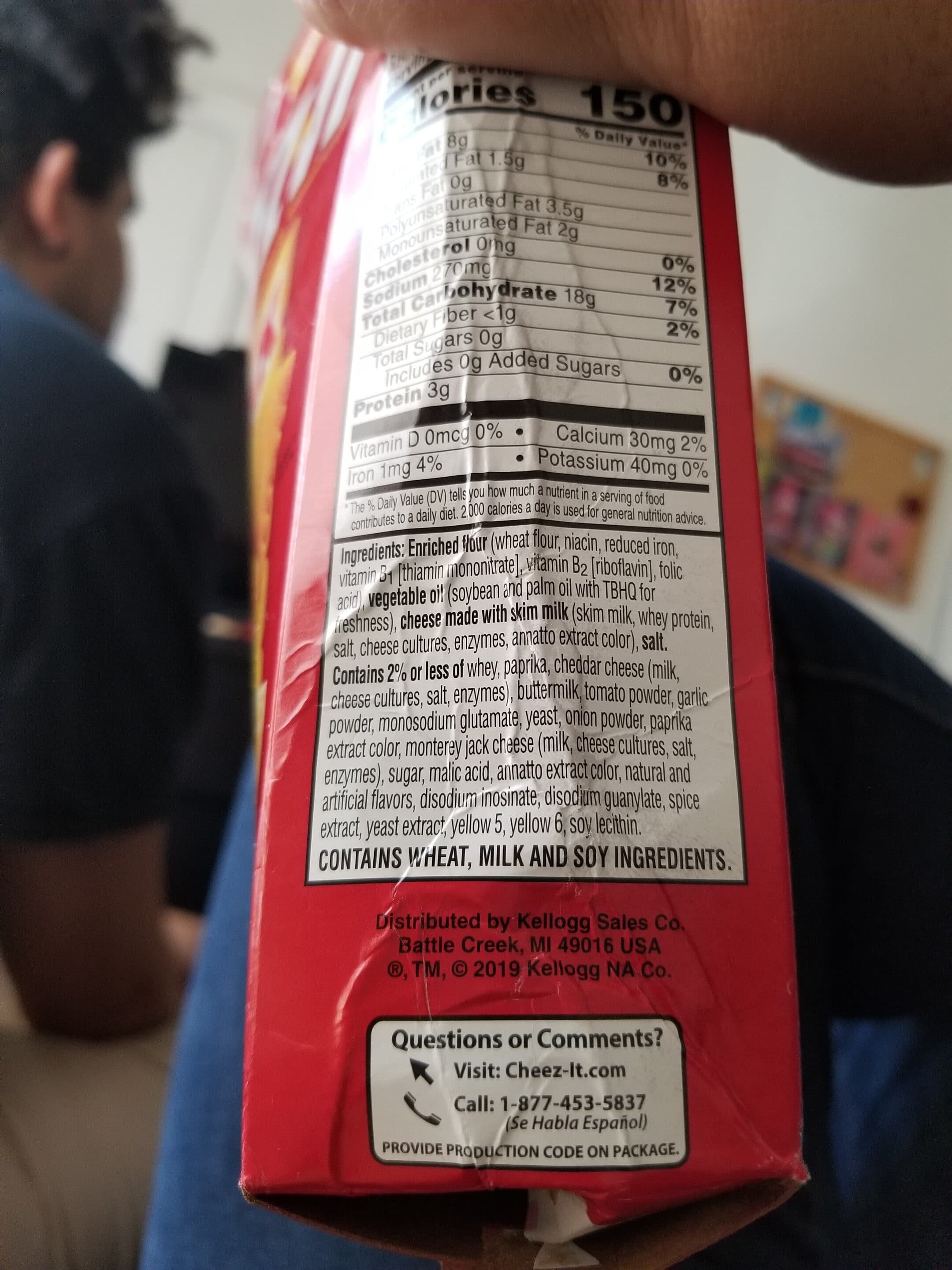 Cheez-It Cheddar Jack Baked Snack Crackers packshot