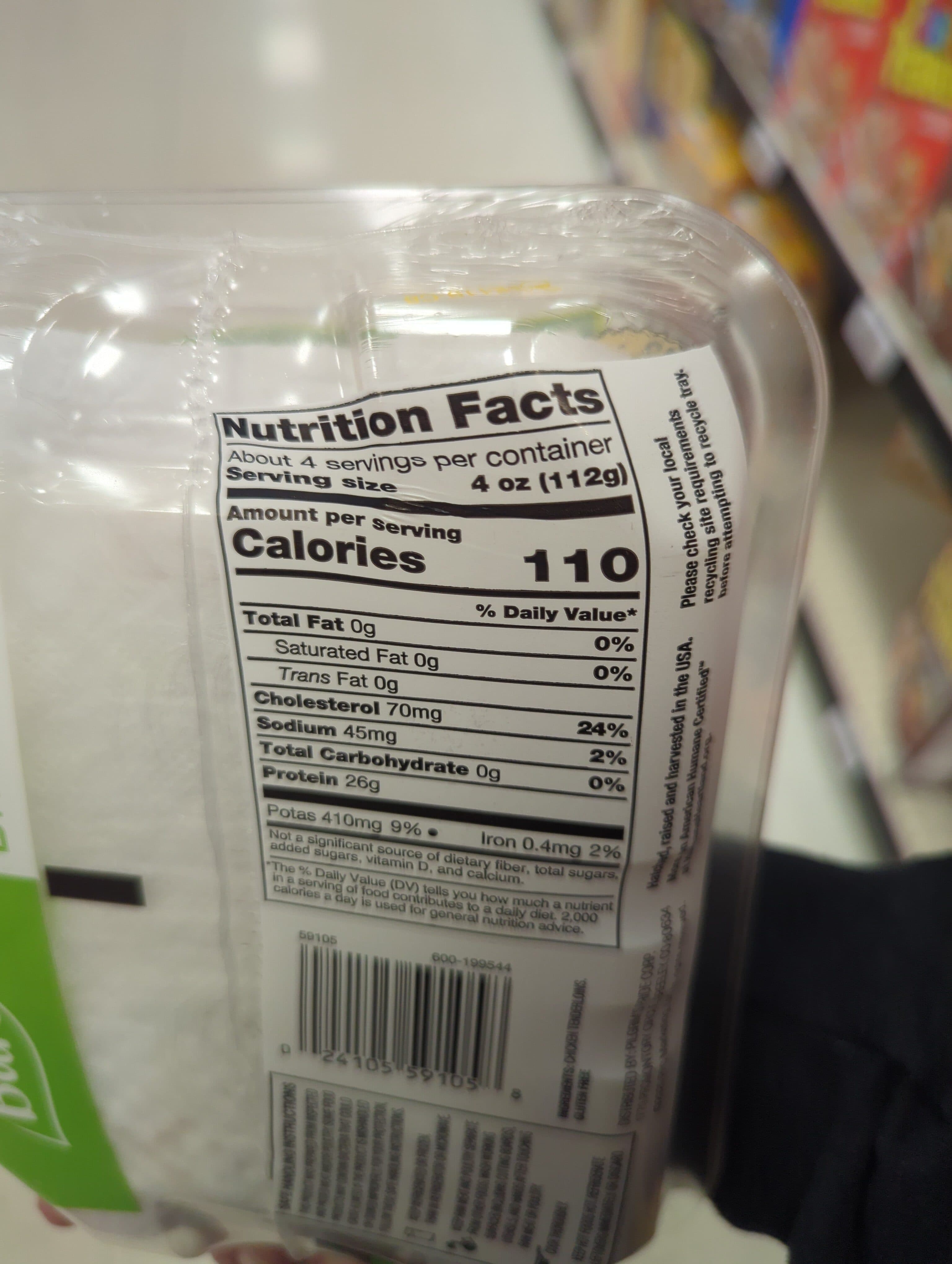 Just Bare Boneless, Skinless Chicken Tenderloins packshot