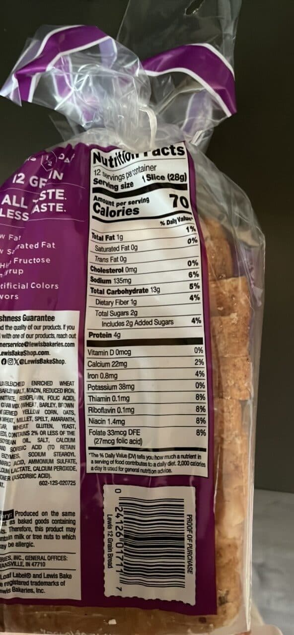 Lewis Whole Grain Bread packshot