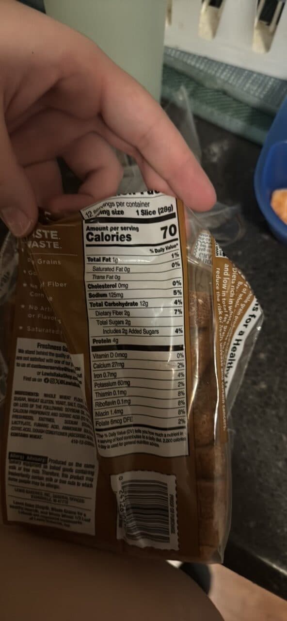 Lewis Whole Wheat Bread packshot