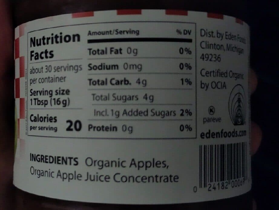 Eden Foods Inc. Apple Butter Spread packshot
