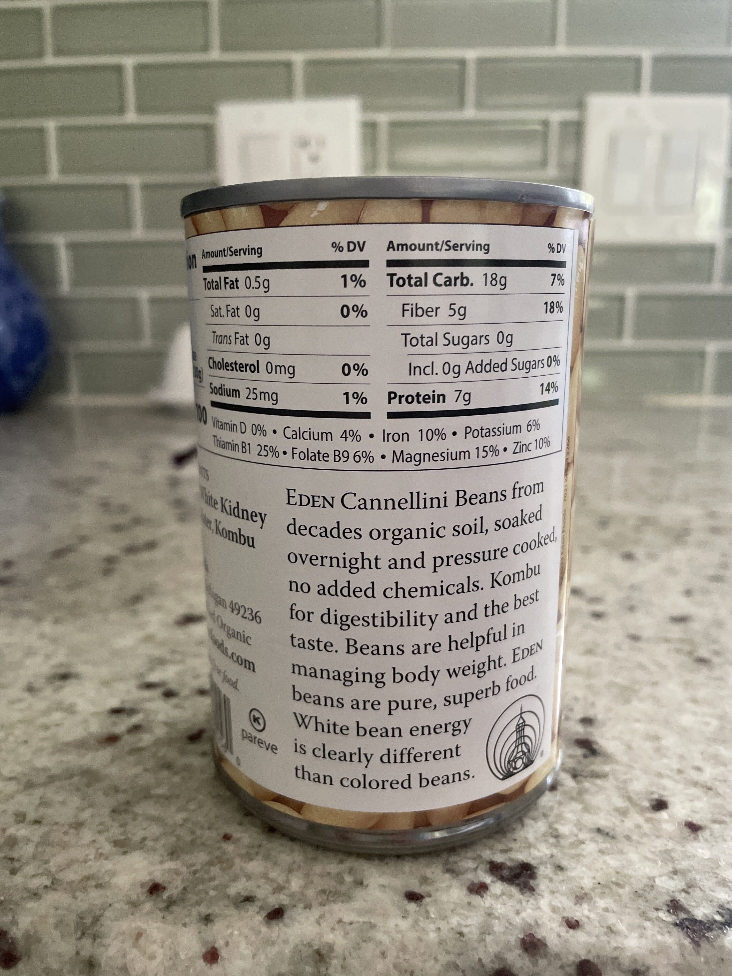 Eden Organic Canebellini White Kidney Beans packshot
