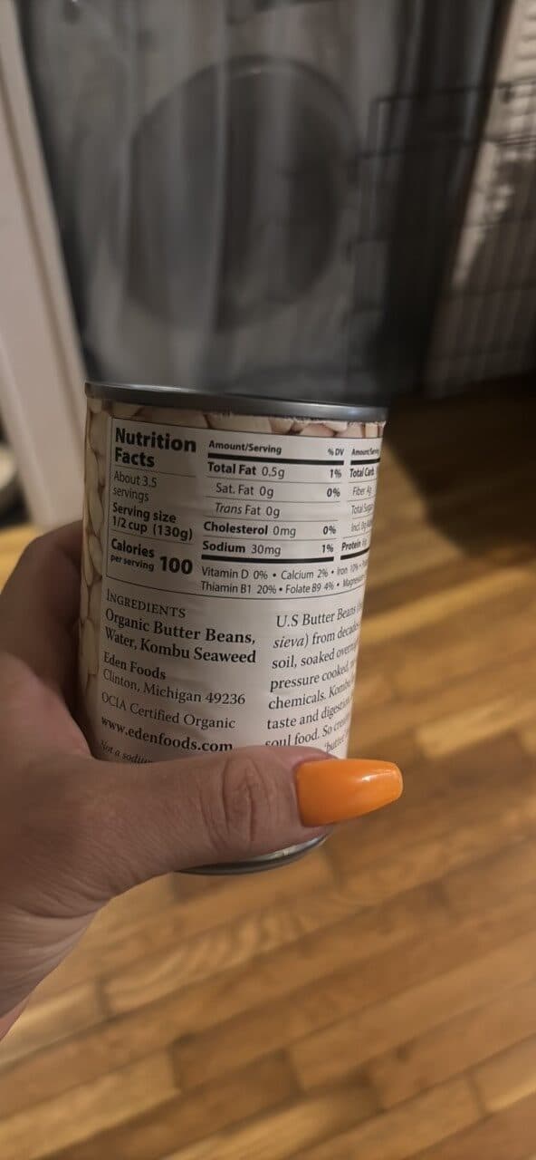 Eden Organic Butter Beans packshot
