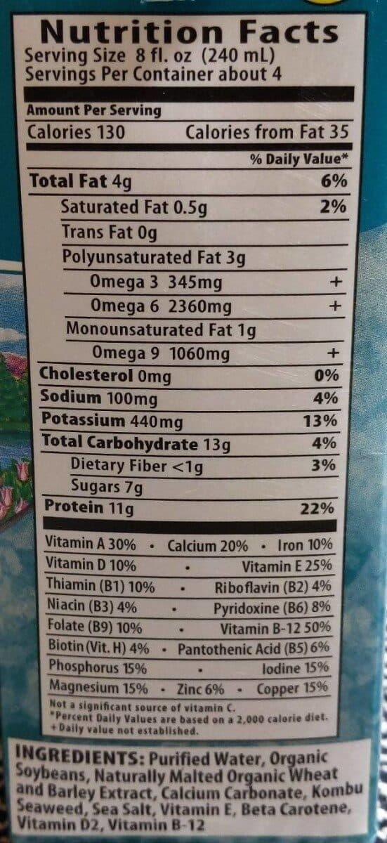 Eden Foods Inc. Soy extra organic soymilk original packshot