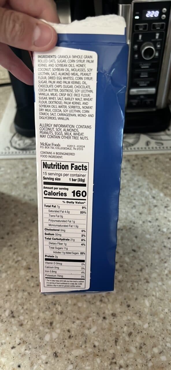 Sunbelt Bakery Fudge Dipped Chocolate Chip Granola Bars packshot