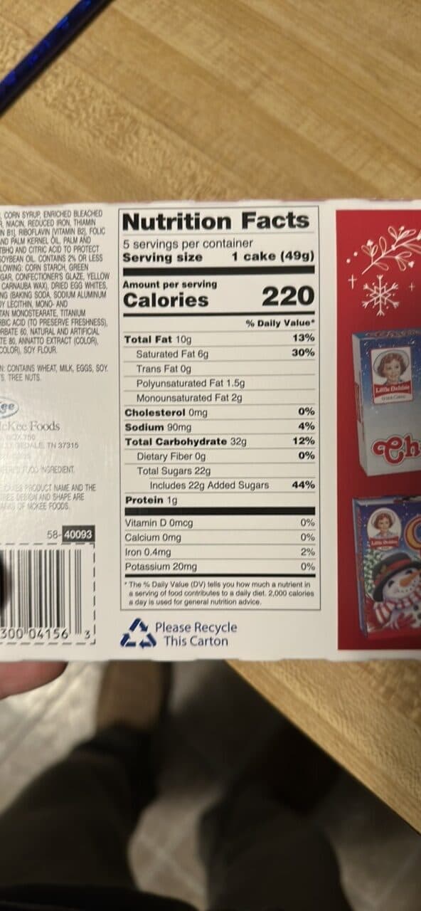 Little Debbie Christmas Tree Cakes packshot