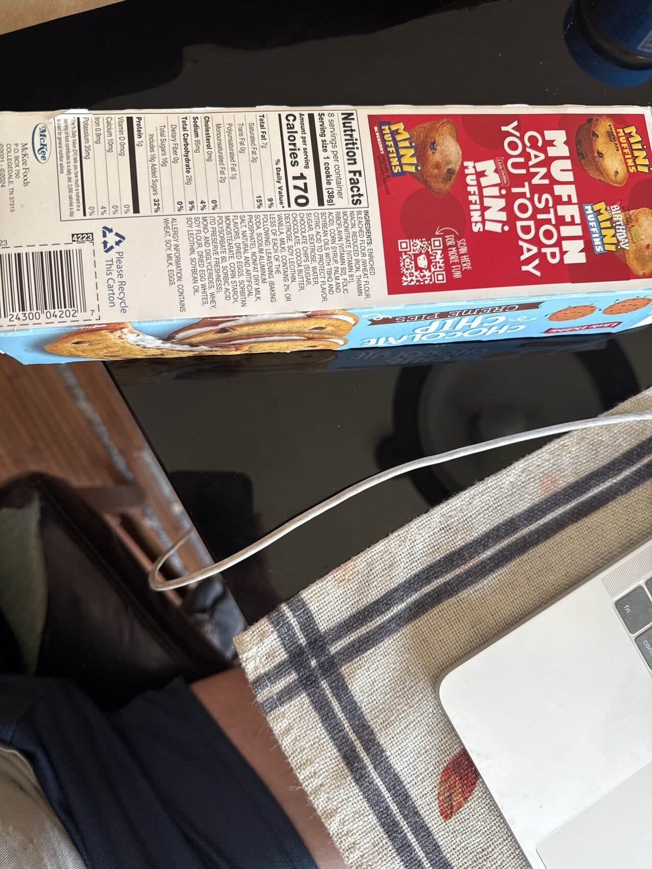 Little Debbie Chocolate Chip Cream Pies Sandwich Cookies packshot