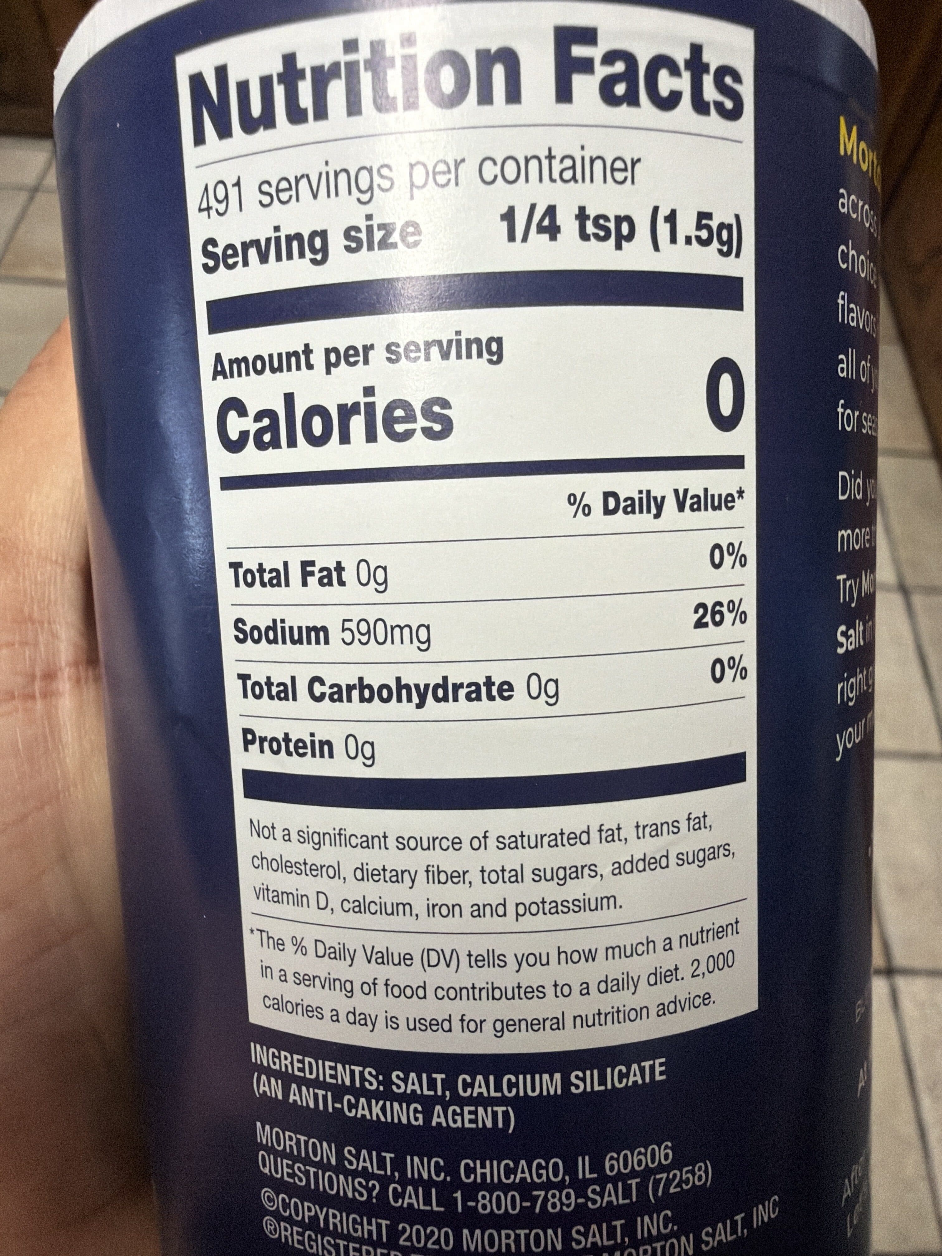 Morton Salt packshot