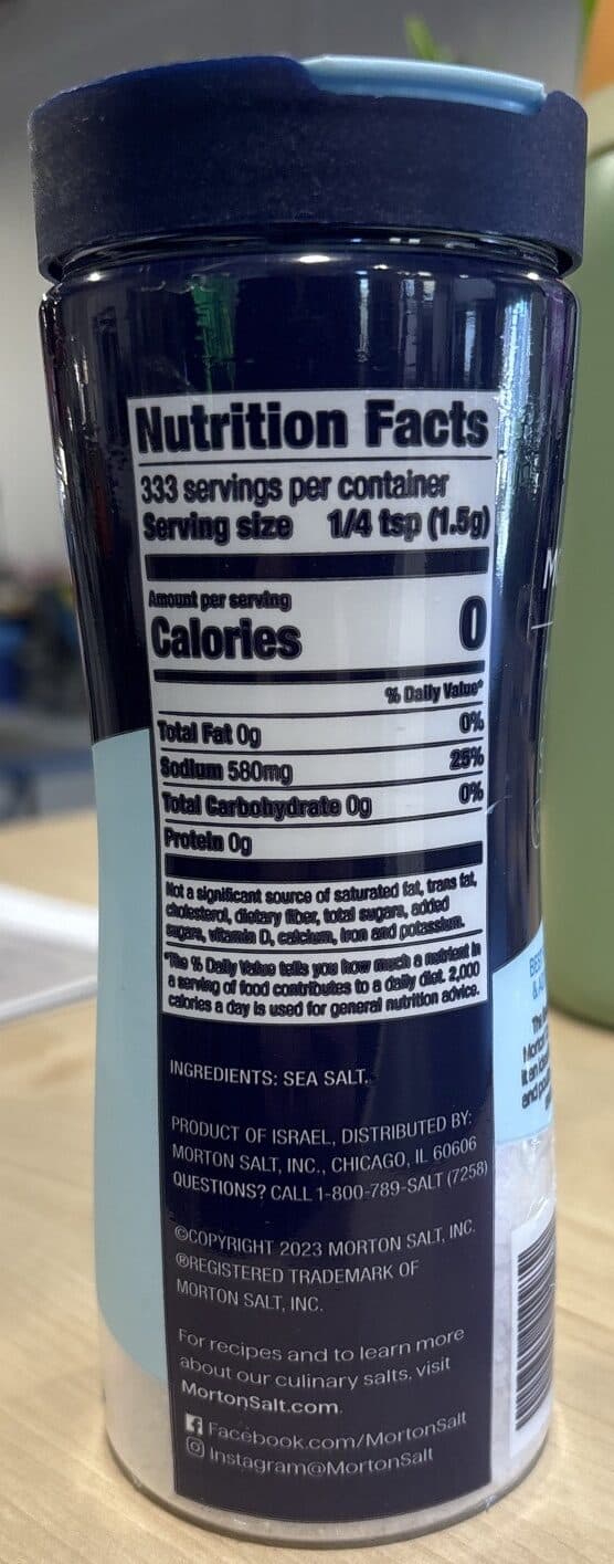 Morton Coarse Mediterranean Sea Salt packshot