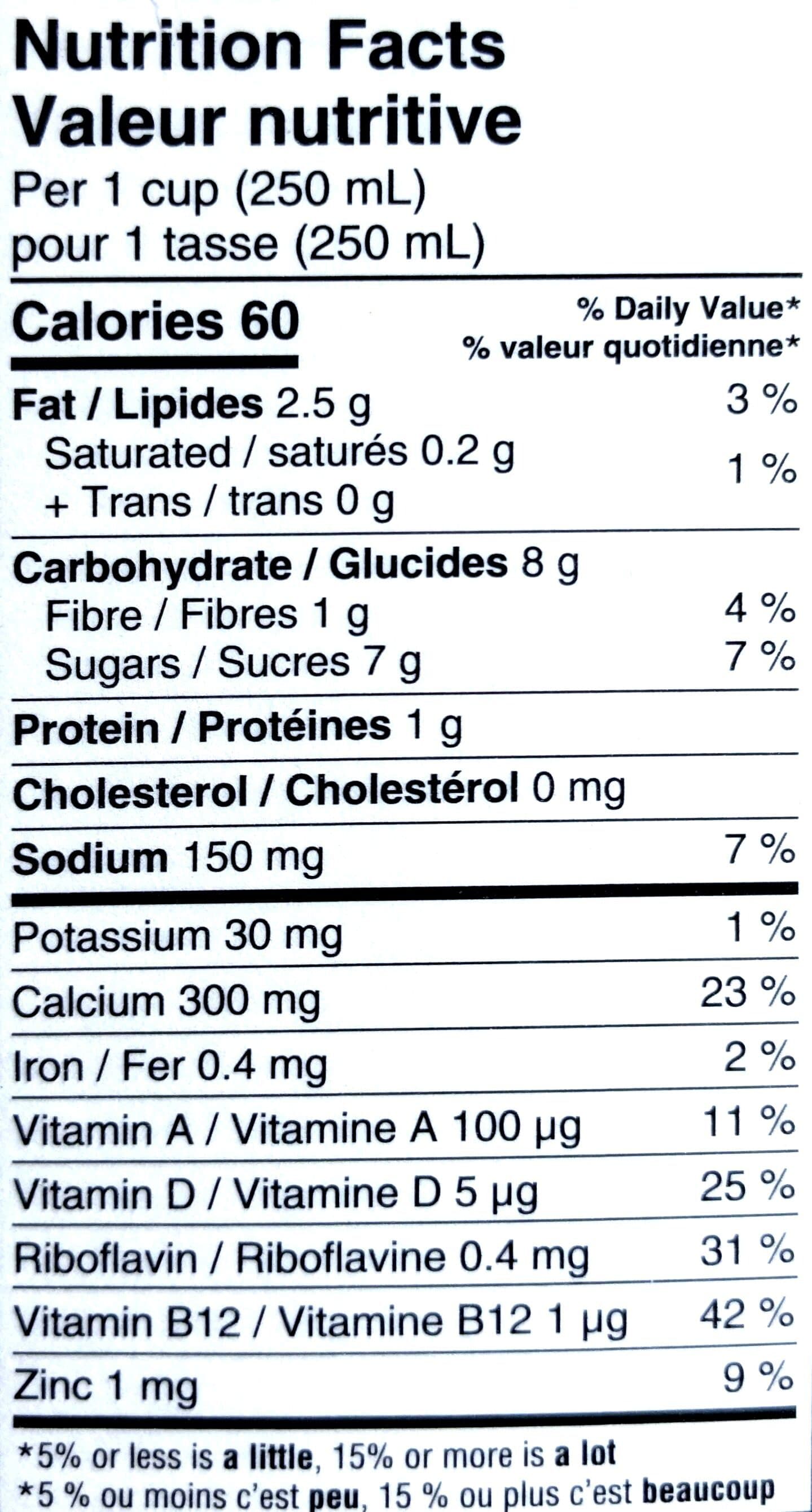 Silk Canada Original Almond Lactose & Dairy-free packshot