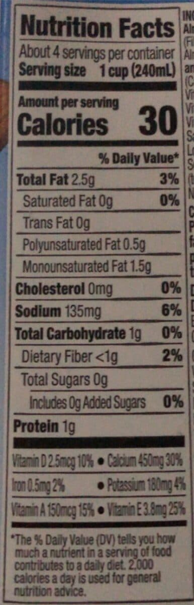 Silk Unsweet Almond, Shelf Stable packshot