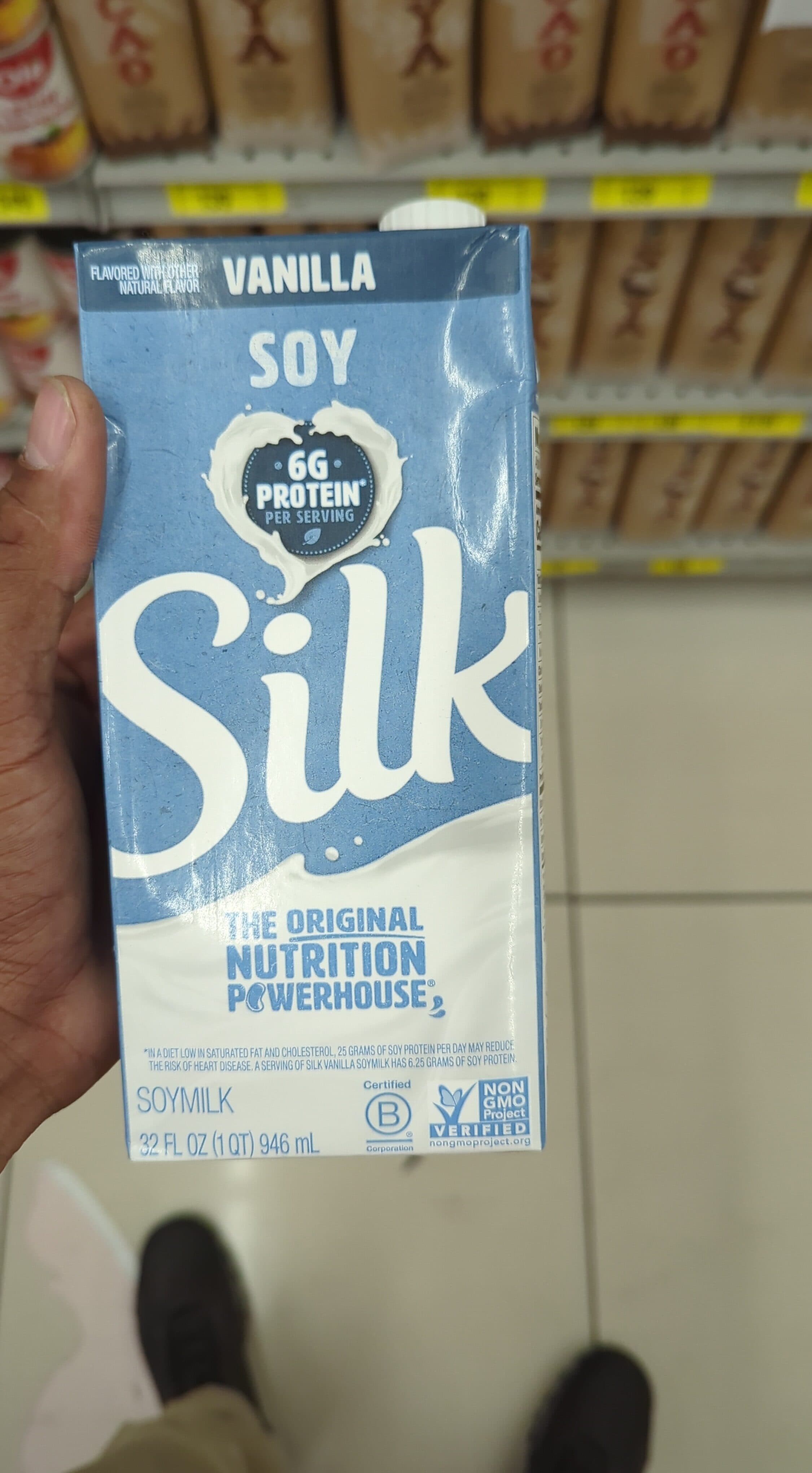 Silk Shelf Stable Vanilla Soymilk packshot