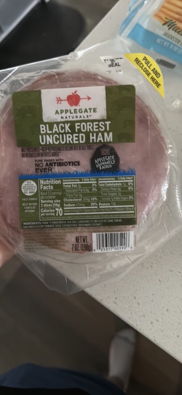 Applegate Naturals Black Forest Uncured Ham packshot