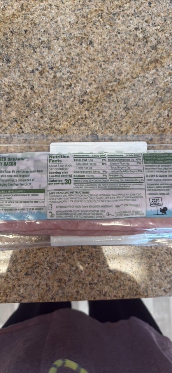 Applegate Organics Hickory Smoked Uncured Turkey Bacon packshot