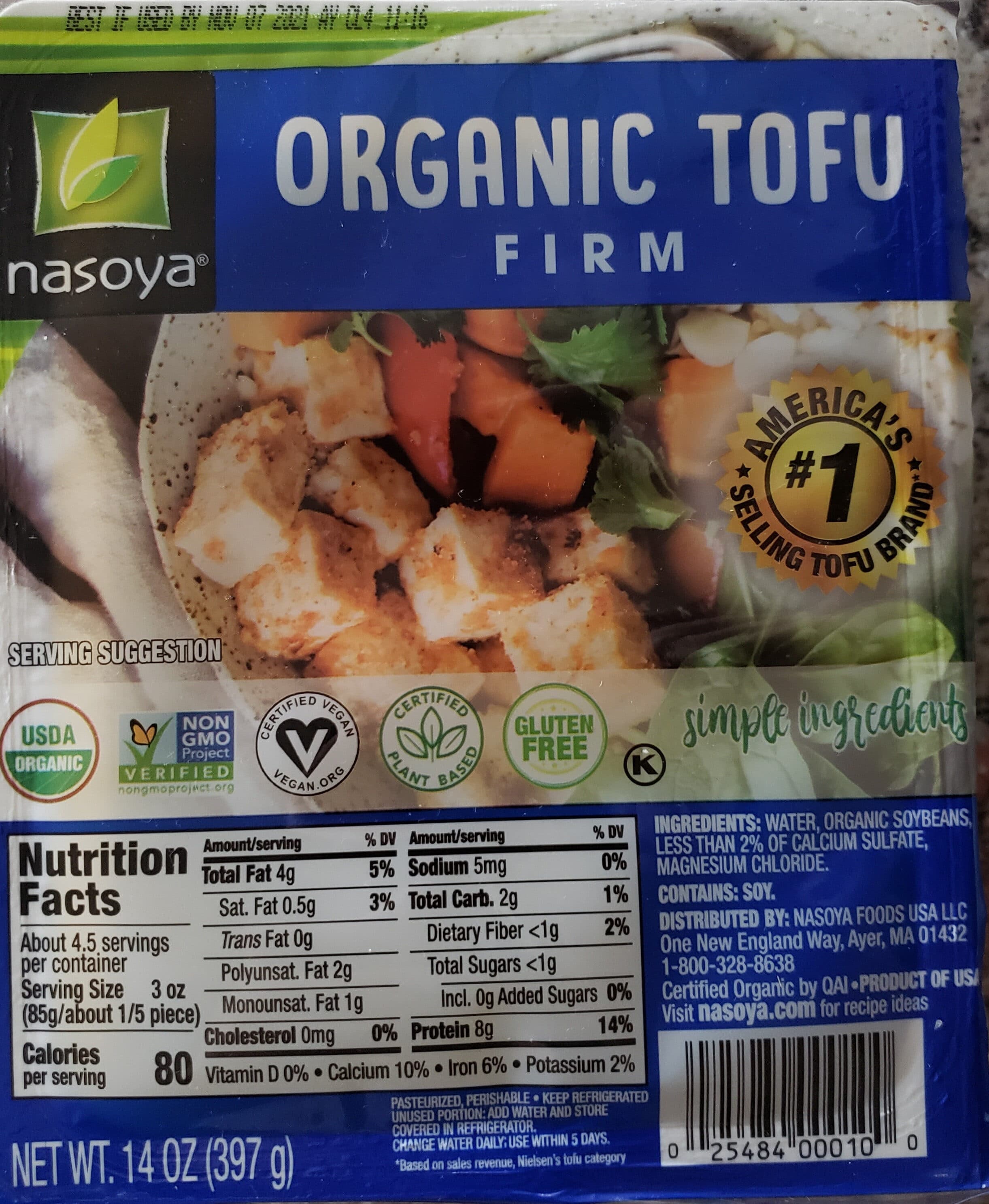 Nasoya Organic Firm Tofu packshot