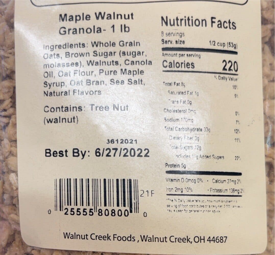 Walnut Creek Foods Cereal packshot