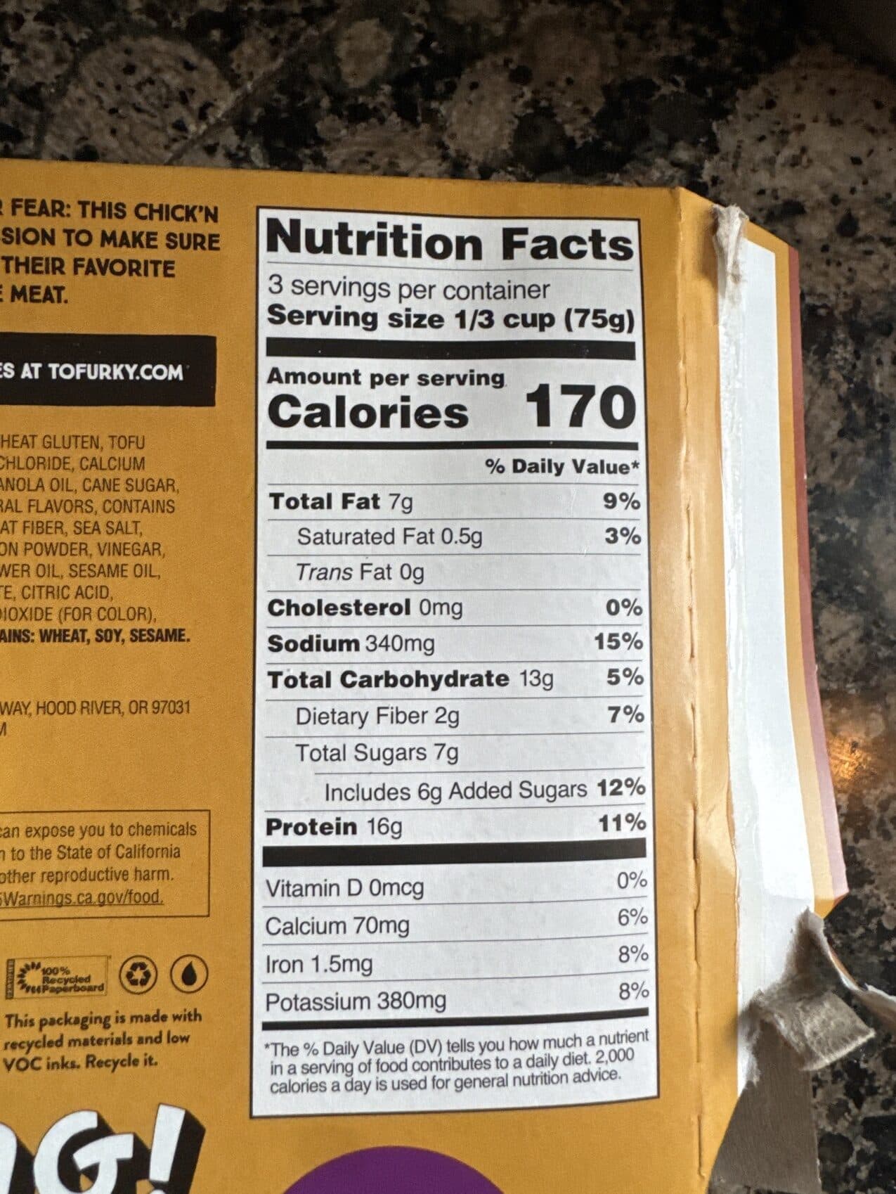 Tofurky Slow roasted chick'n barbecue packshot