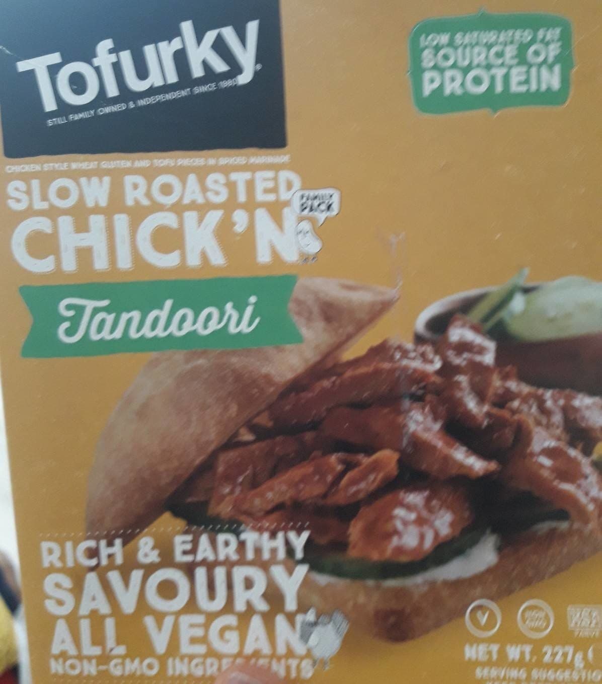 Tofurky Tofurky 10% Off Slow Roasted Tandoori Chick'n 227G packshot