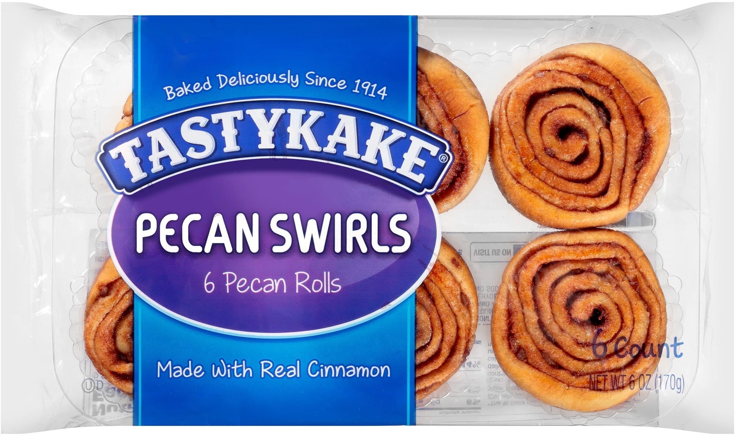 Tastykake Pecan Swirls Rolls packshot