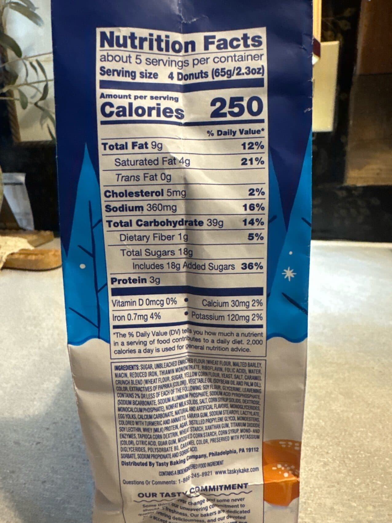 Tastykake Tastykake, mini donuts, salted caramel packshot