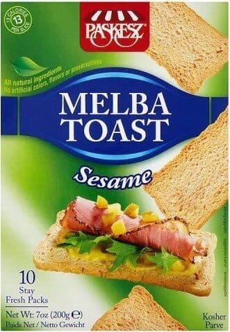 paskesz Melba Toast Sesame packshot