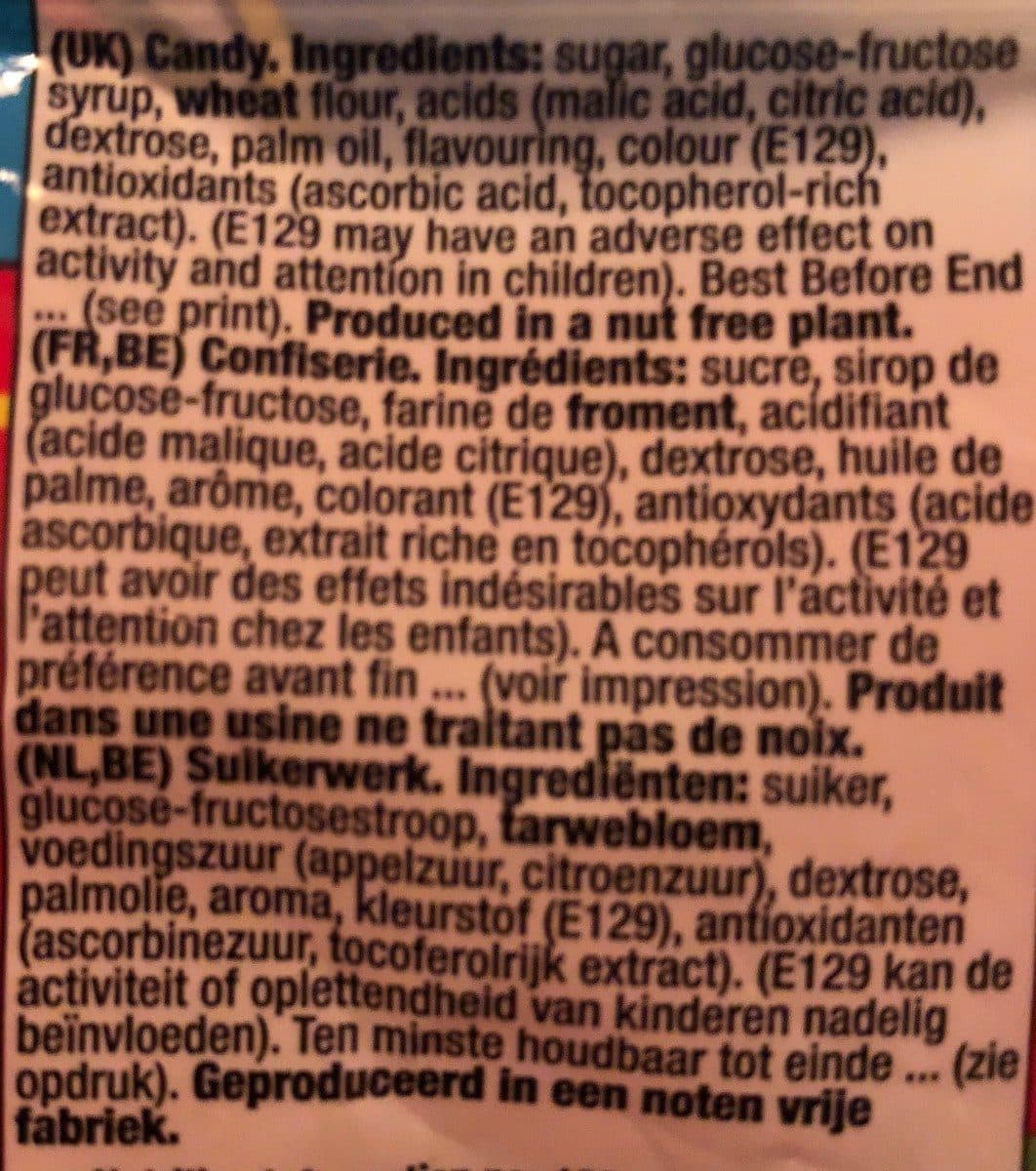 Paskesz Sour mini belts strawberry packshot