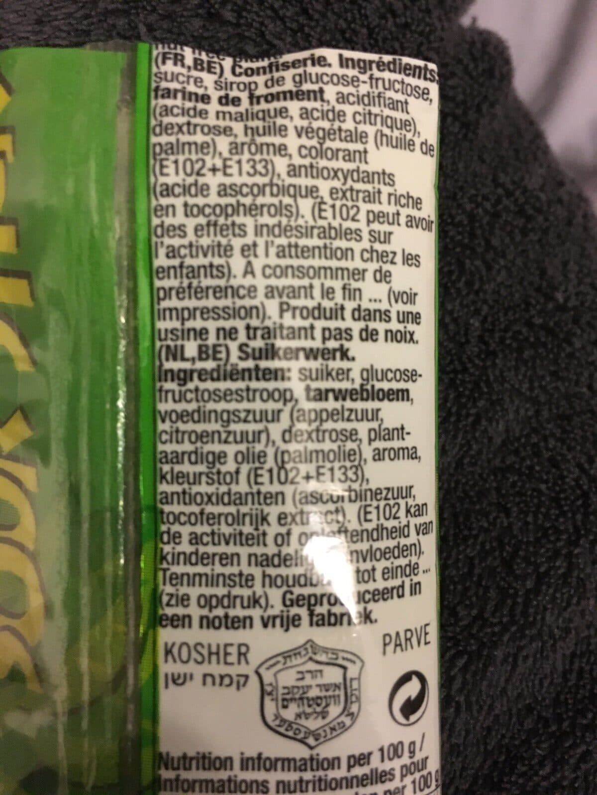 Sour Sticks Sour sticks apple packshot