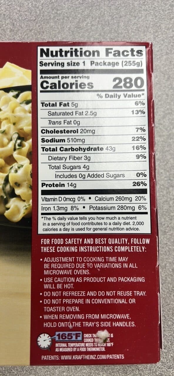 Smart Ones Pasta with Ricotta & Spinach packshot