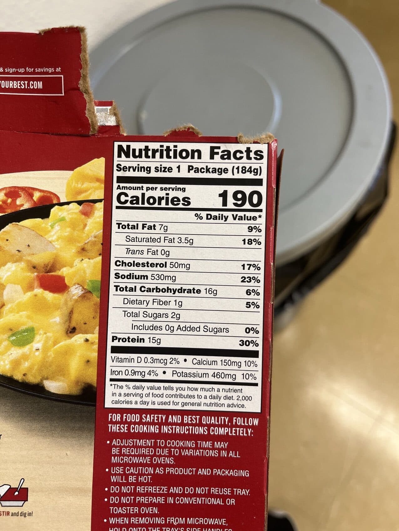 Smart Ones Cheesy Scramble with Hash Browns packshot