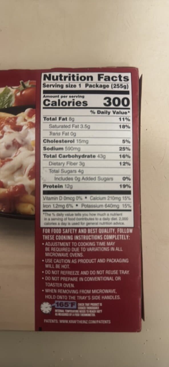 Smart Ones Three Cheese Ziti Marinara packshot