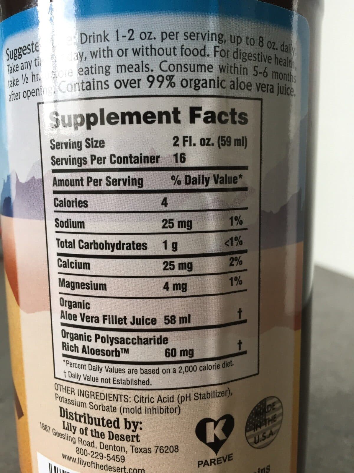 Open Food Facts Jus d'aloe vera packshot