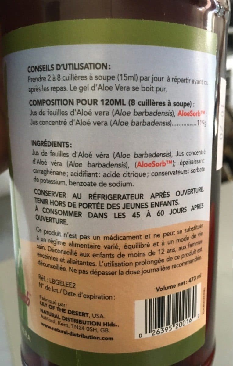 Lily Of The Desert Gelée D'Aloe Vera - 473 ML - Lily of the Desert packshot