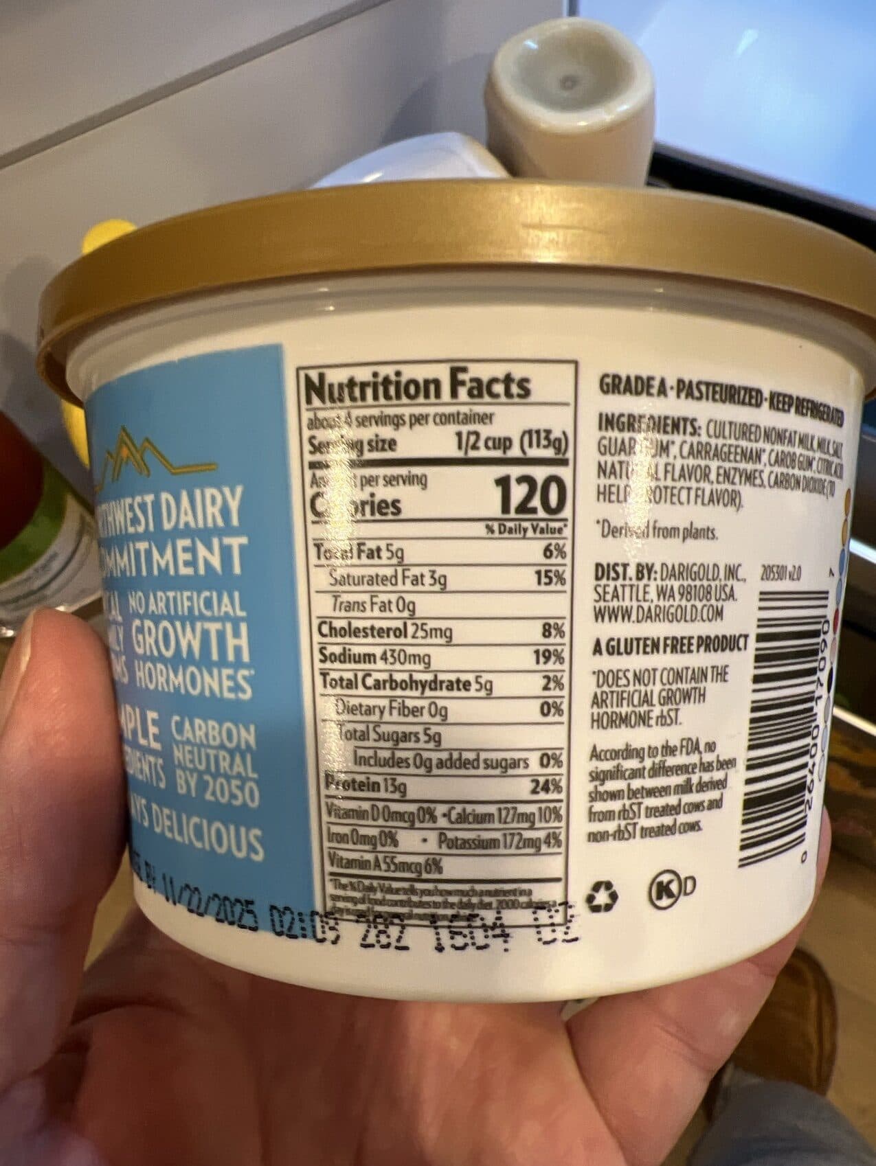 Darigold Whole Cottage Cheese packshot