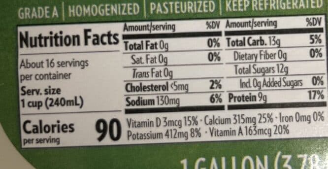 Darigold Fat Free Milk packshot