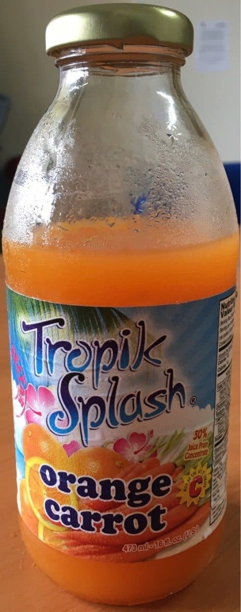 Open Food Facts Tropik splash - orange carrot packshot