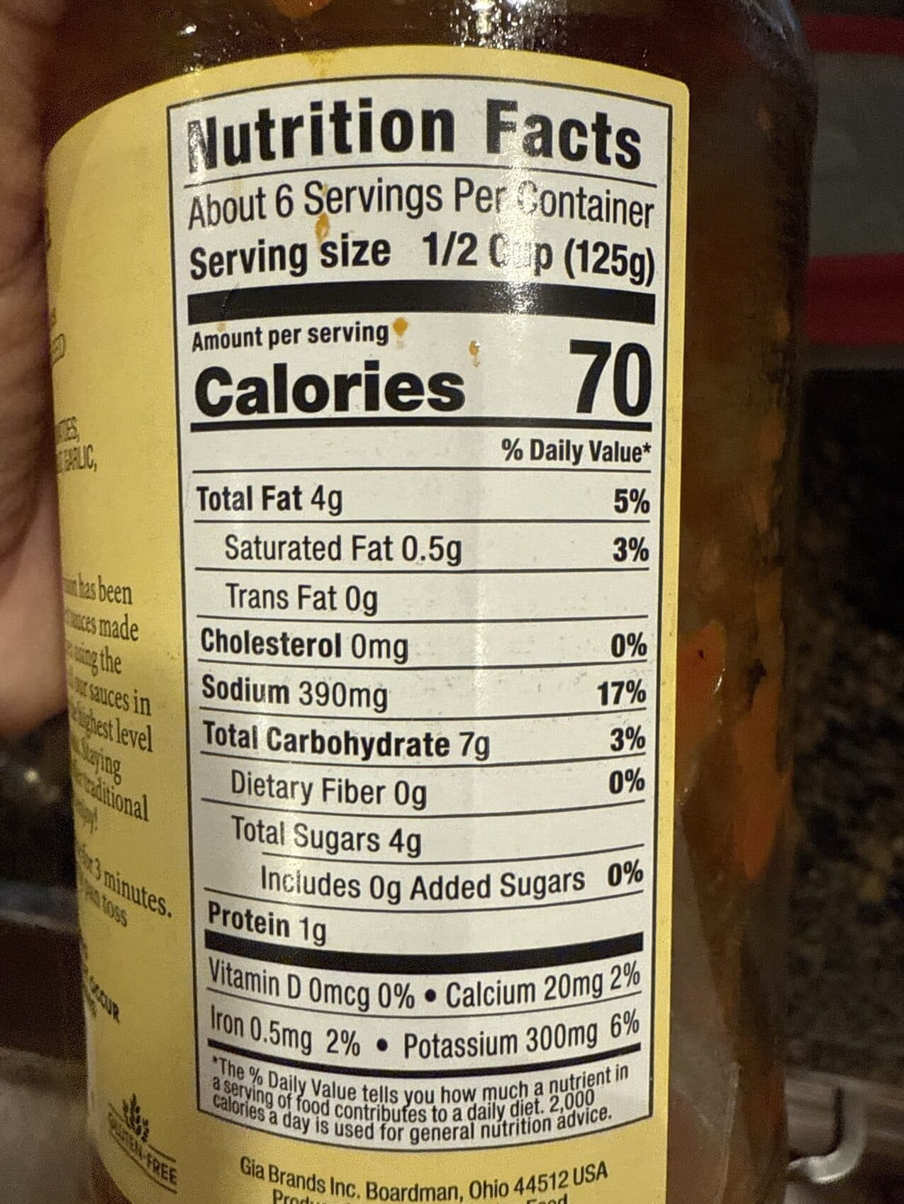 Gia Russa Marinara Pasta Sauce packshot