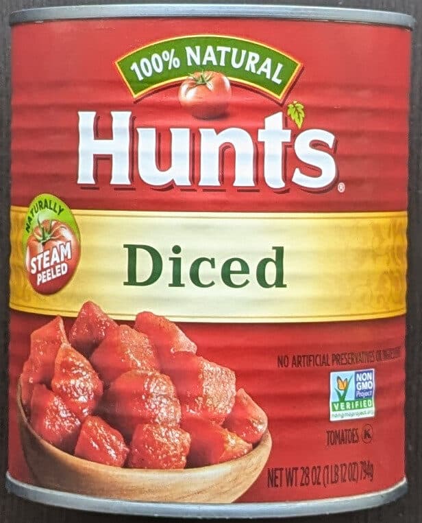 Hunt's Diced packshot