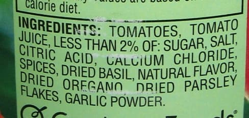 Hunt's Diced Tomatoes Basil, Garlic & Oregano packshot
