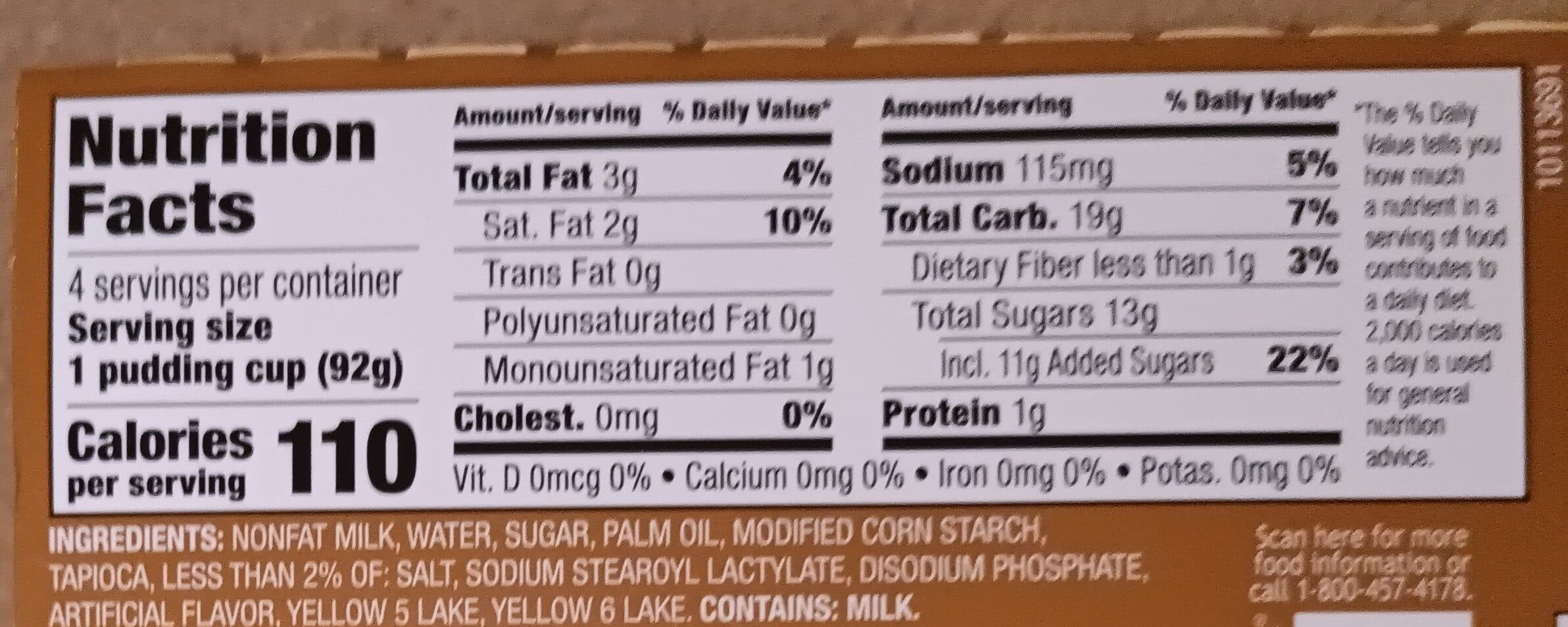 Snack Pack Tapicoa Pudding packshot