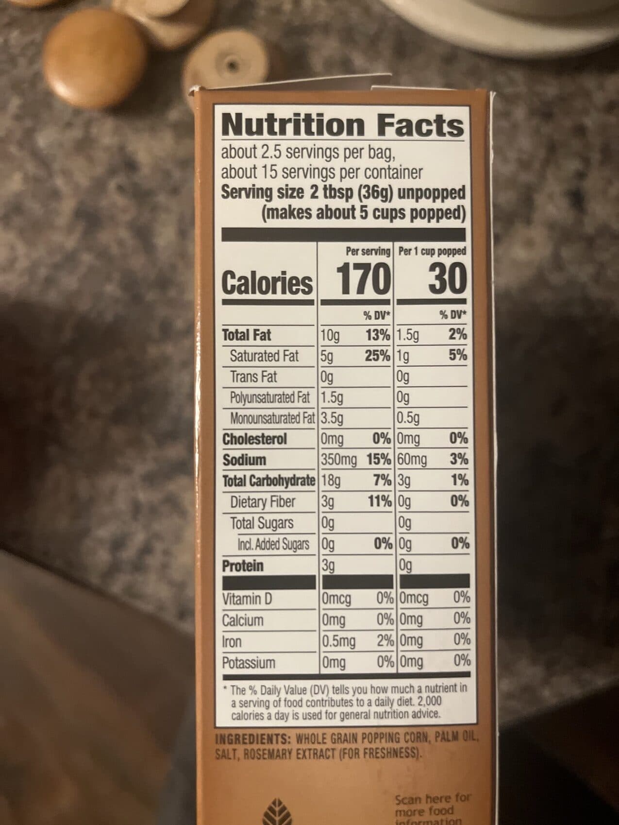 Orville Redenbacher's Simply Salted Naturals Gourmet Popping Corn packshot