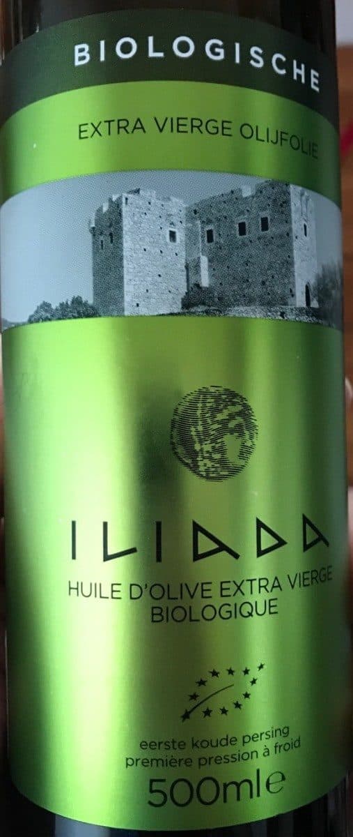 Open Food Facts Iliada Organic Greek Kalamata Extra Virgin Olive Oil, 17.1 FL Oz packshot